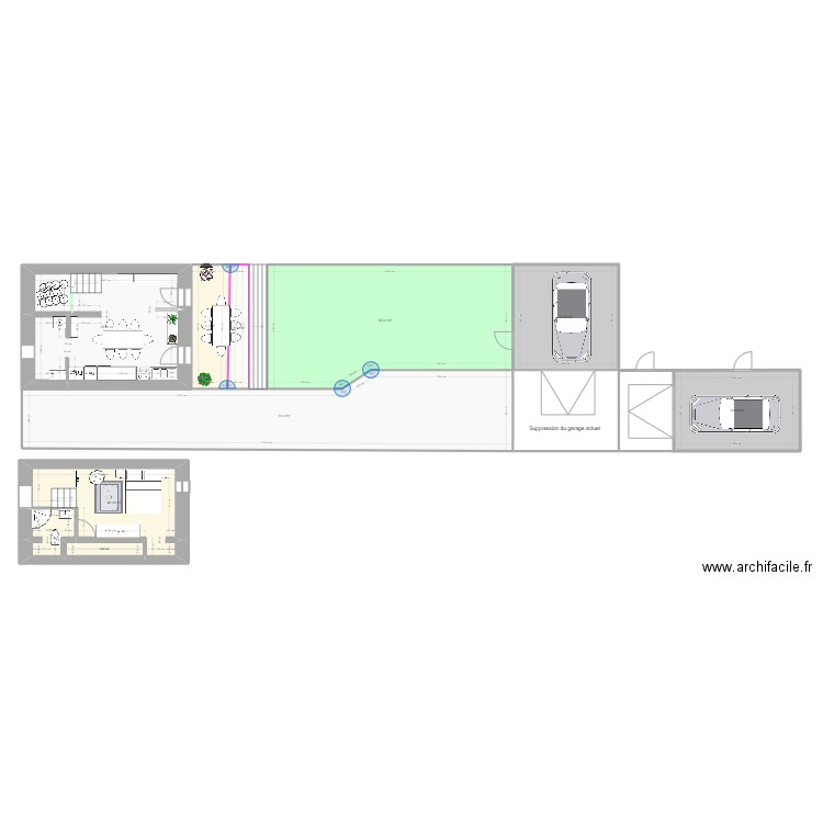 Maison Edouard Maury RDC1. Plan de 10 pièces et 232 m2