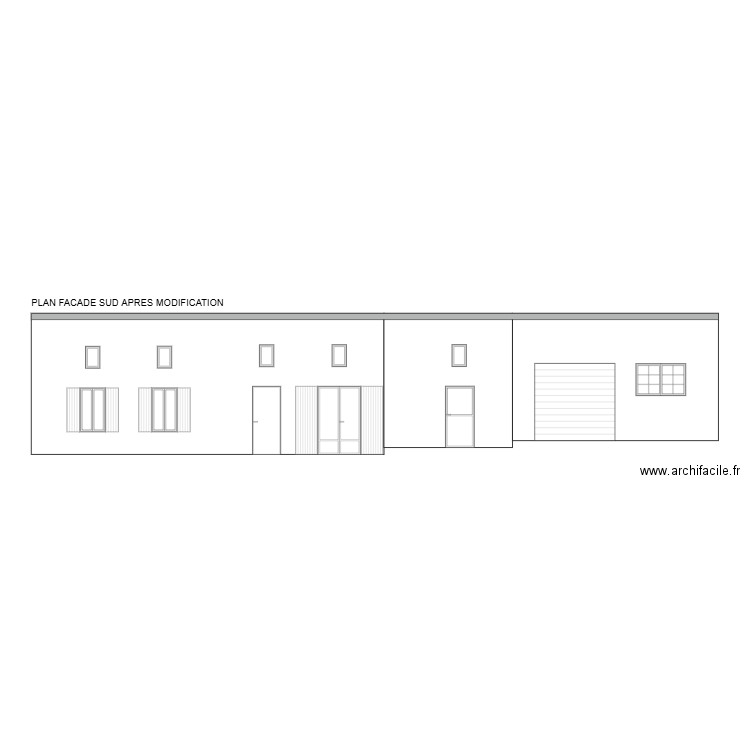 Germain Façade SUD après. Plan de 0 pièce et 0 m2