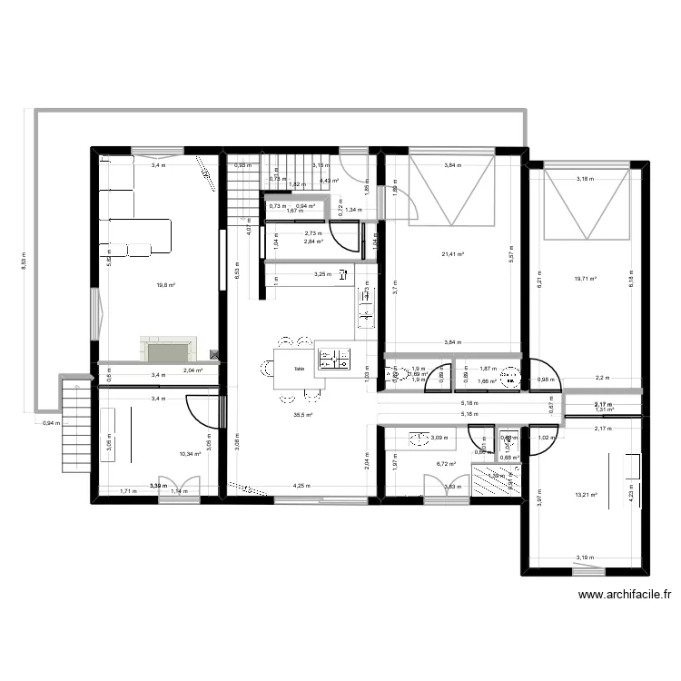 Replonges_2. Plan de 15  et 142 m²