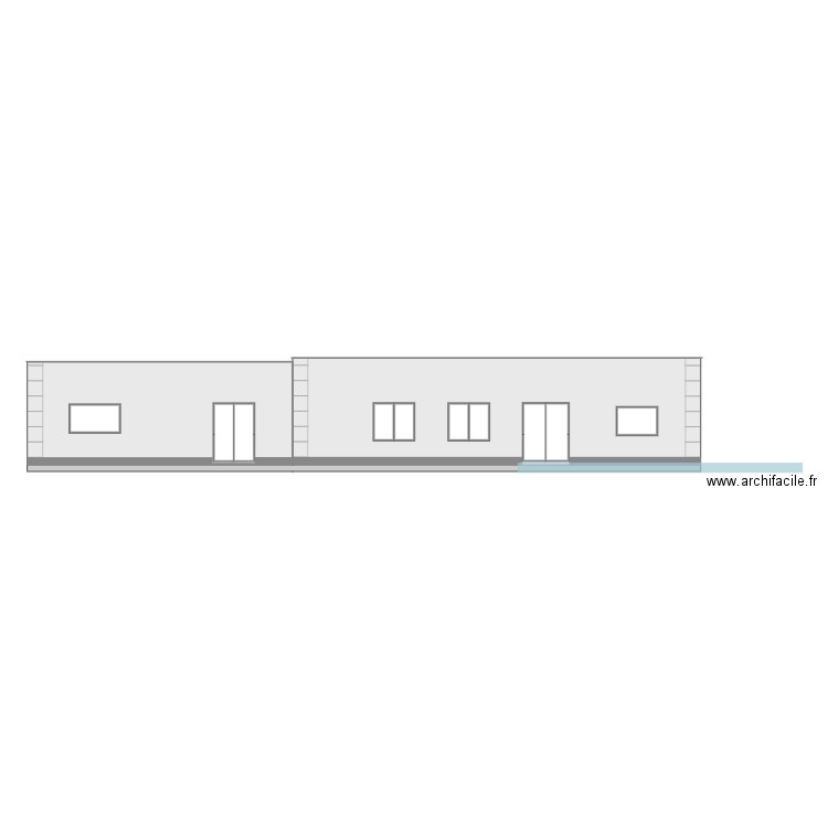 DECO FACADE OUEST. Plan de 0 pièce et 0 m2