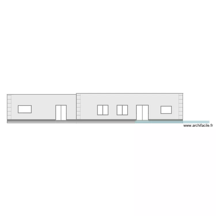 DECO FACADE OUEST. Plan de 