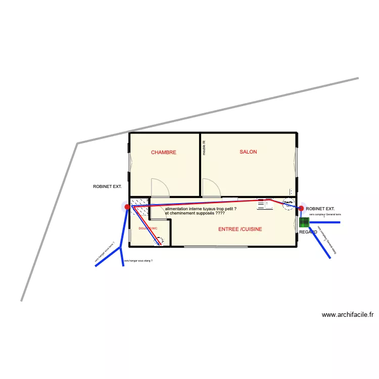MAISON CHATEAU SUR LOIR 16. Plan de 