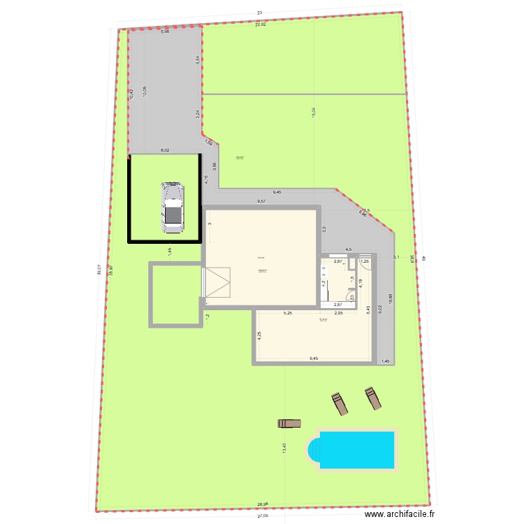 Bon plan new version. Plan de 4 pièces et 1224 m2