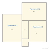 plan INSS superficie appartements troisieme étage