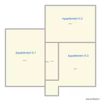 plan INSS superficie appartements troisieme &eacute;tage