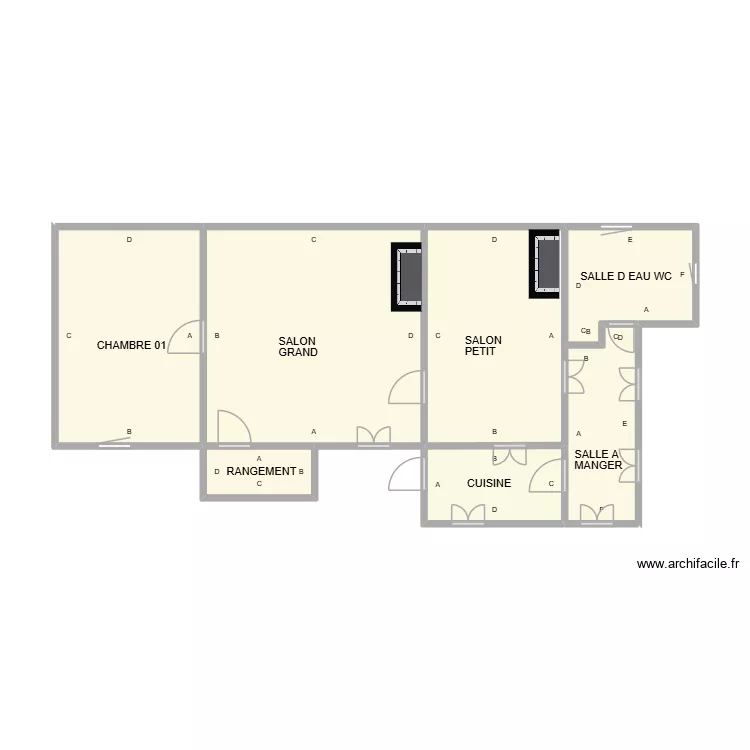 PAUTELIERE PLOMB 1. Plan de 7 et 49 m² PAUTELIERE PLOMB 1. Plan de 7 et 49 m²