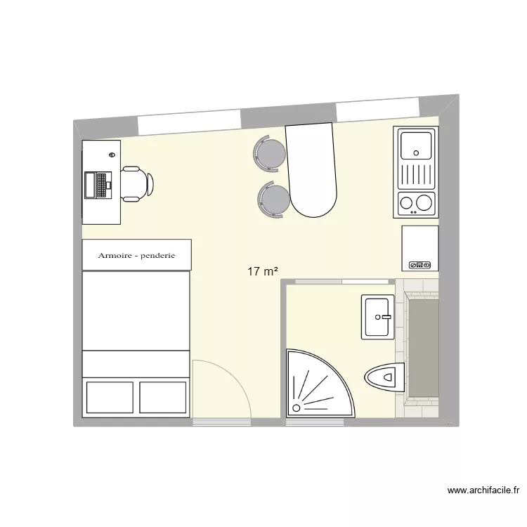 studio Cham. Plan de 