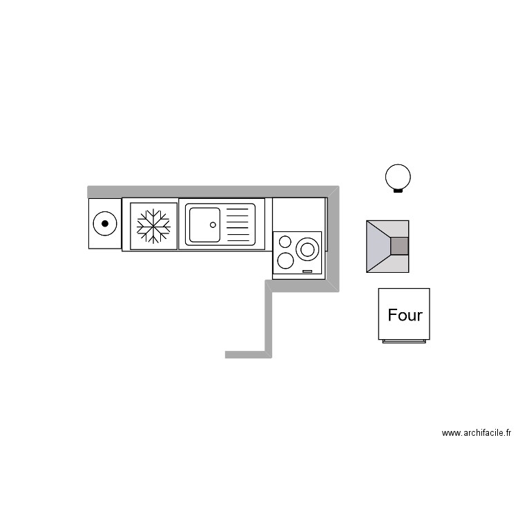 Cuisine Remparts Domaine aménagée. Plan de 0 pièce et 0 m2