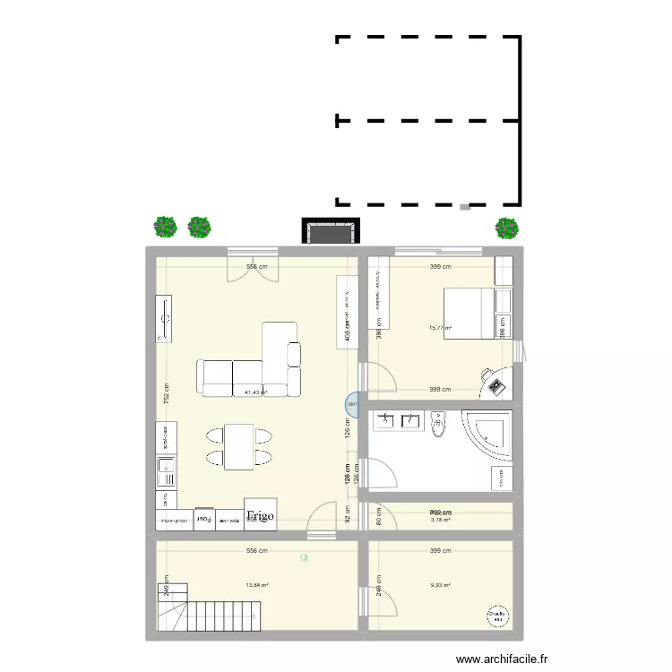 Bachelor chalet Cholette. Plan de 