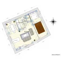 mairie avec angles cuisine Sud et chambre Nord