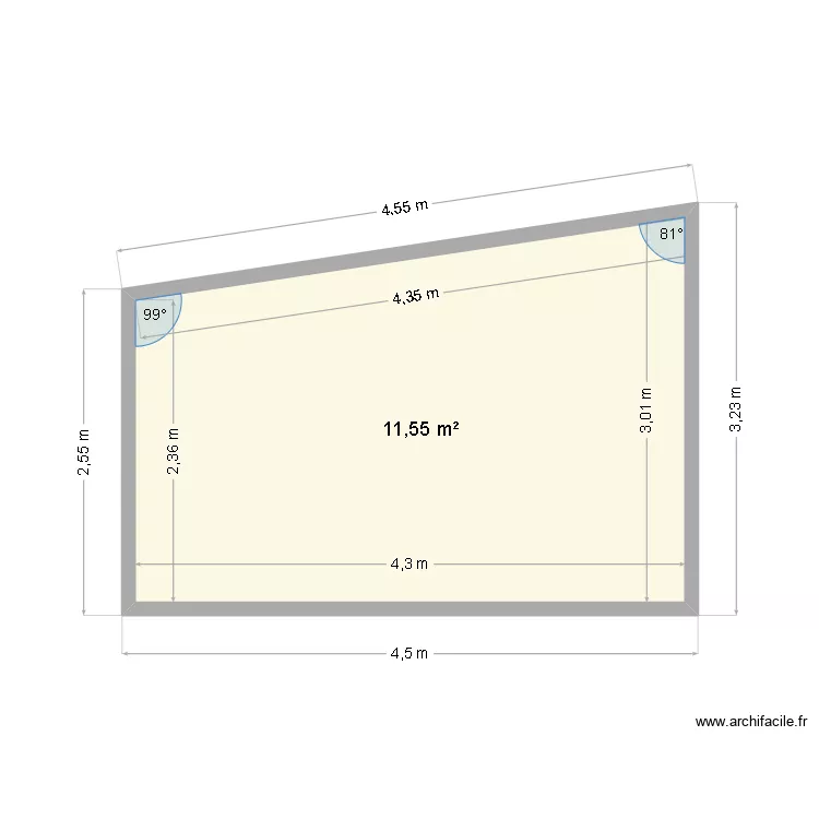 pignon garage. Plan de 1 et 12 m² pignon garage. Plan de 1 et 12 m²