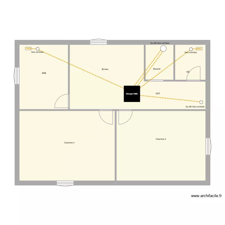Tremolet Combles. Plan de 4 et 85 m² Tremolet Combles. Plan de 4 et 85 m²