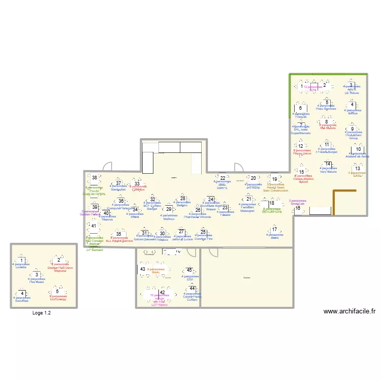 06/03 - Sita Osteria. Plan de 4  et 354 m²