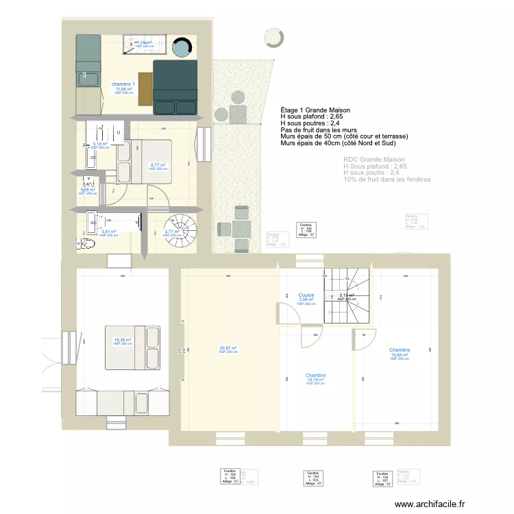 2 PETIT ET GRANDE MAISON AMGT Pertuis Mitaine 22092026. Plan de 22 Pièces et 191 m² 2 PETIT ET GRANDE MAISON AMGT Pertuis Mitaine 22092026. Plan de 22 Pièces et 191 m²