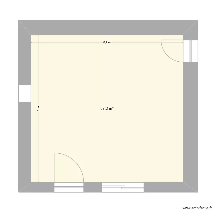 home. Plan de 1  et 37 m²