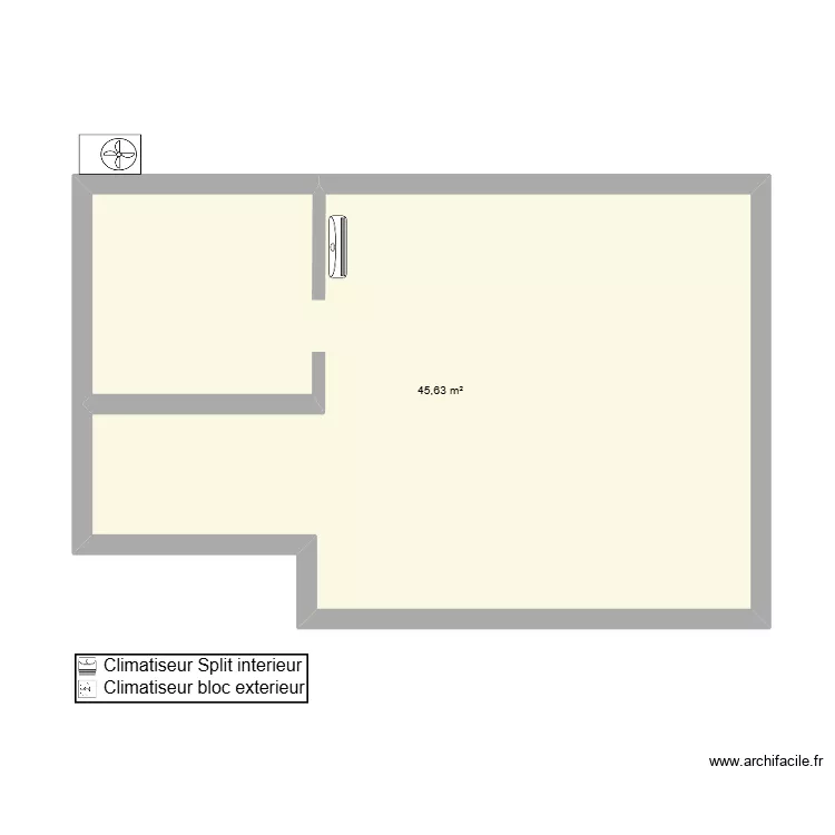 BROQUA. Plan de 1 et 46 m² BROQUA. Plan de 1 et 46 m²