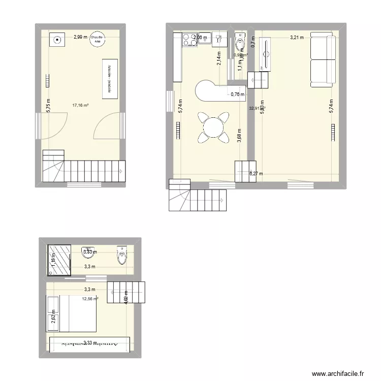 appartement mamie. Plan de 