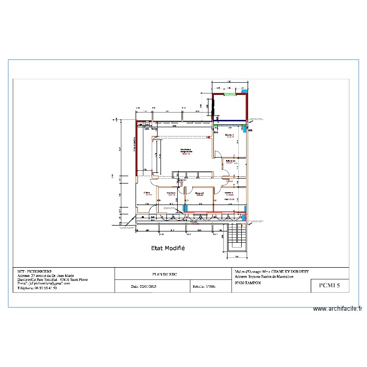 Plan d'implantation CHANE KY. Plan de 0 pièce et 0 m2