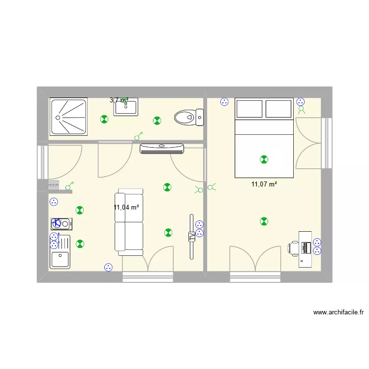 chantien bernard LOG1. Plan de 