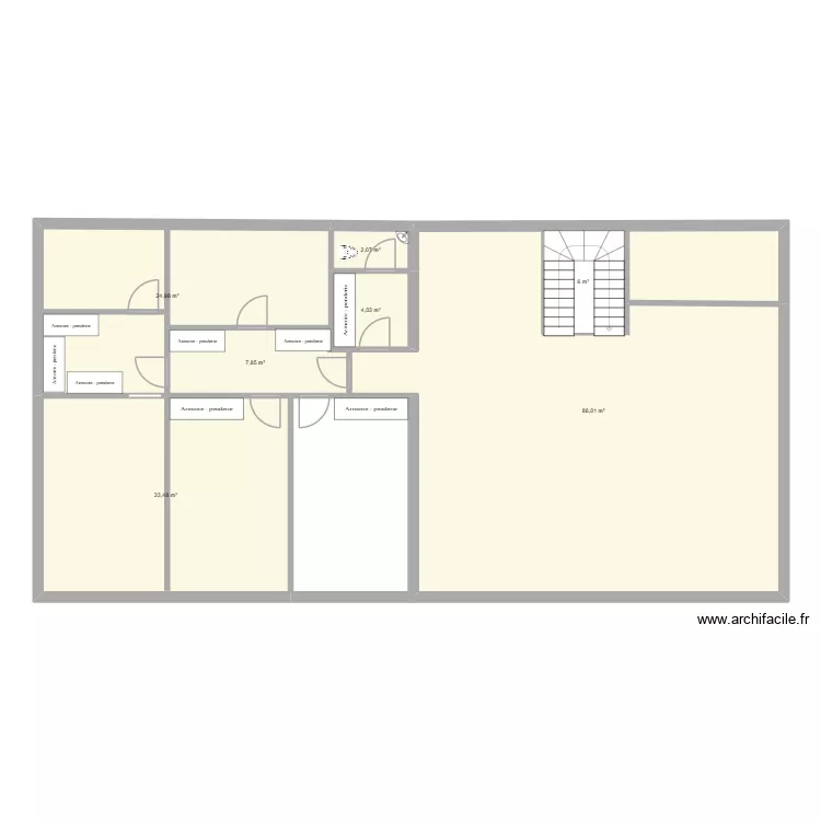 Sunbeam II. Plan de 12  et 262 m²