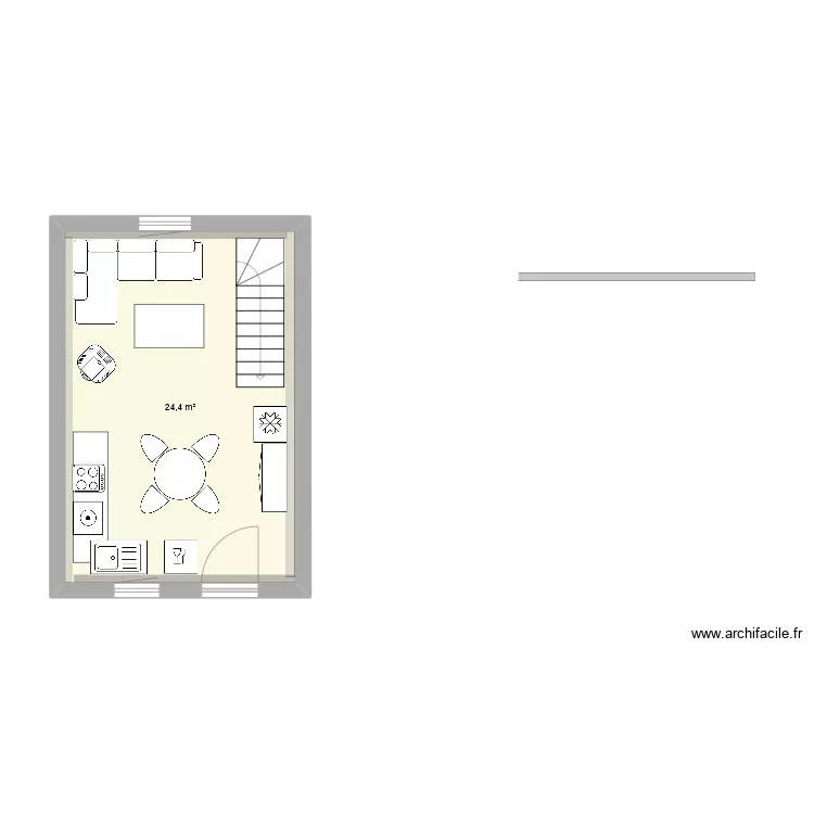 Bas maisonnette. Plan de 