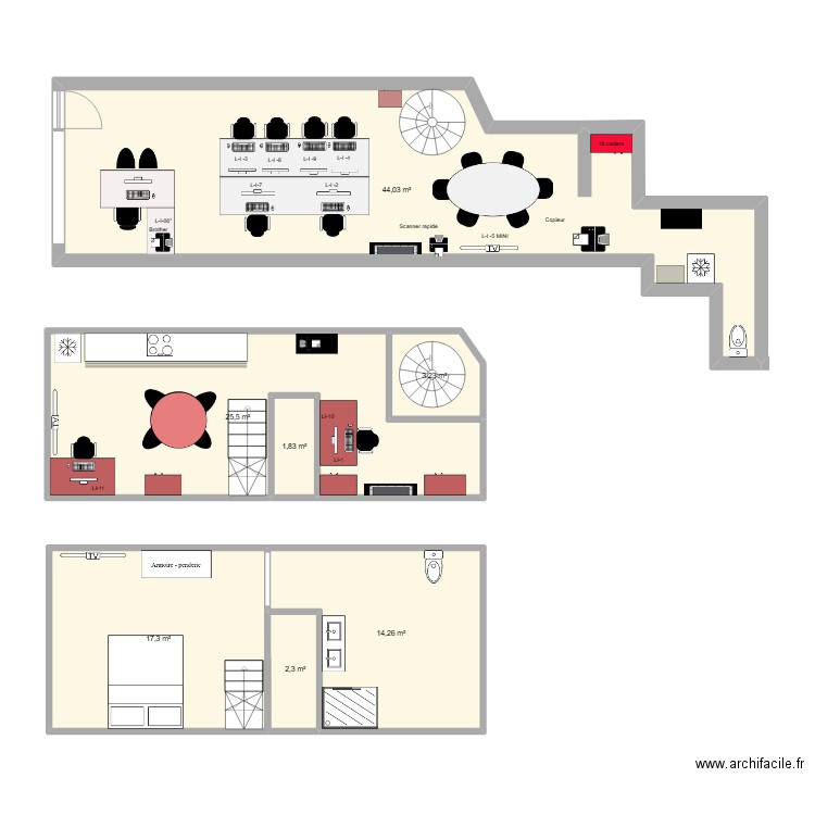 Hamoir 9. Plan de 7 pièces et 108 m2