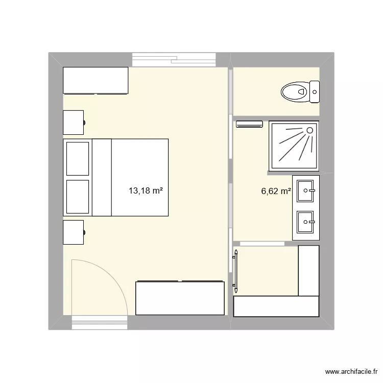 Chambre Rose. Plan de Chambre Rose. Plan de