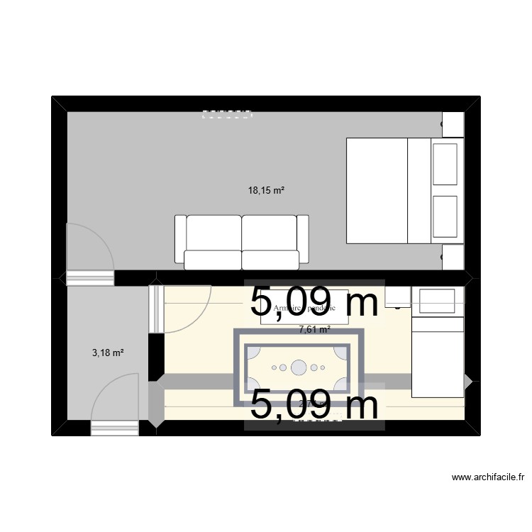 maison. Plan de 0 pièce et 0 m2