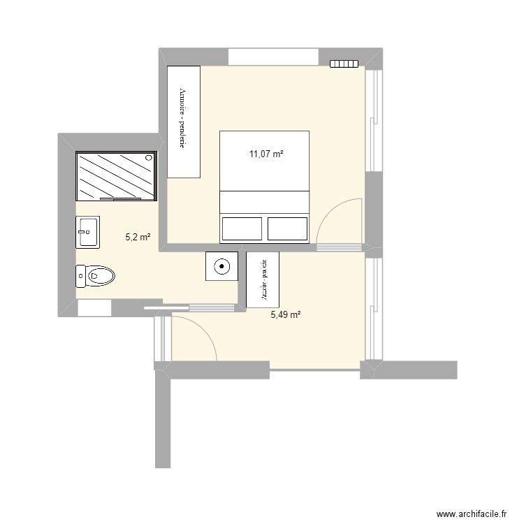 Extension version 2. Plan de 0 pièce et 0 m2