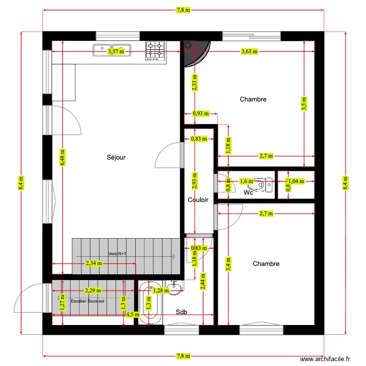 yacineMAULE. Plan de 0 pièce et 0 m2