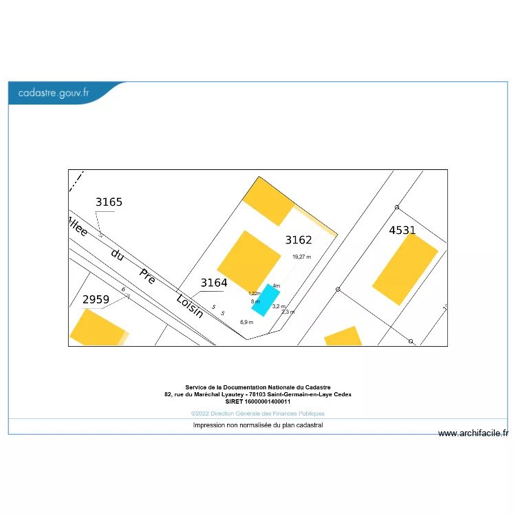 DPC2 - PLAN DE MASSE RECTIFIE. Plan de 