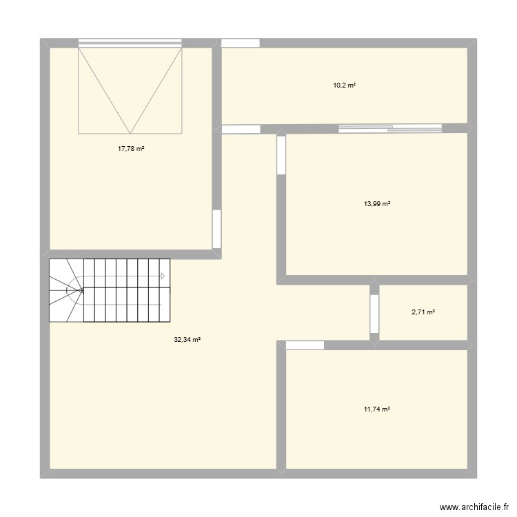 nouvelle maison. Plan de 6 pièces et 89 m2
