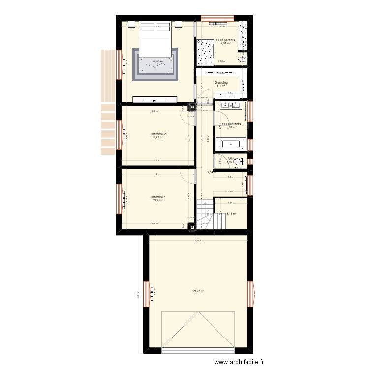 Plan Maison Réno Johan linds. Plan de 22 pièces et 218 m2