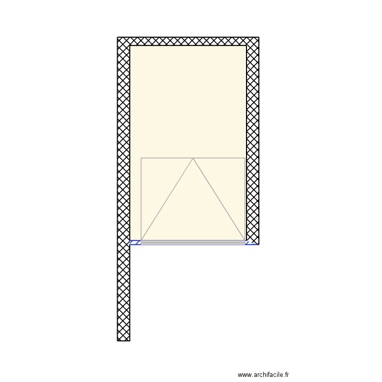 Parking 9 M. MERLIAUD. Plan de 1 pièce et 13 m2