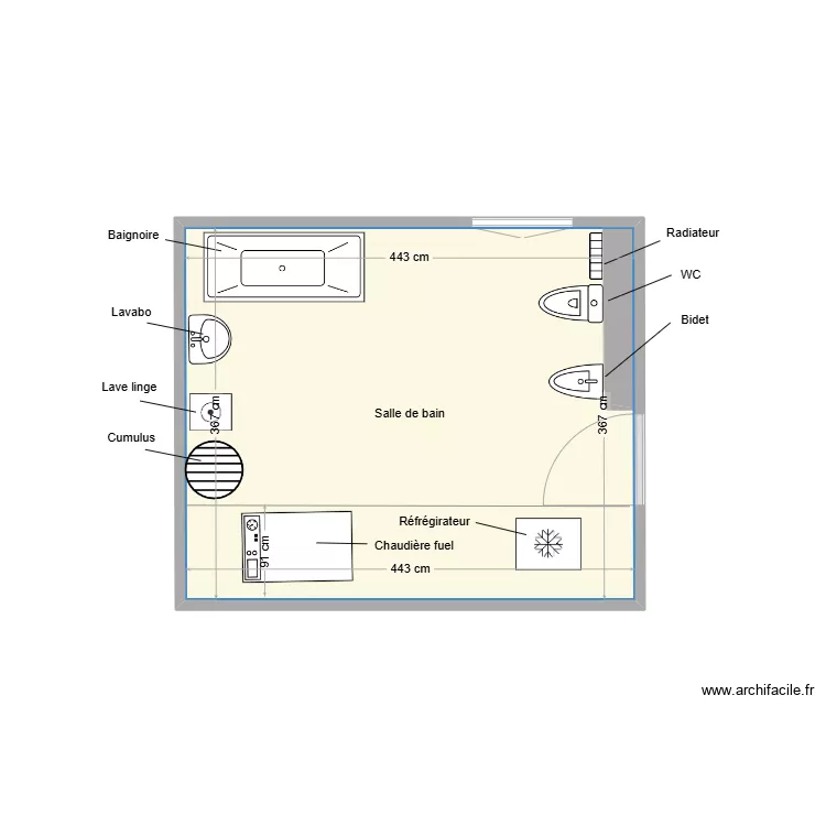 QUEDEC Fran&ccedil;oise existant. Plan de 