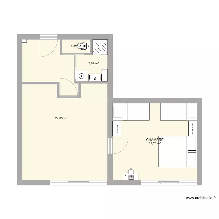 LA MONGIE test 5 SDB. Plan de LA MONGIE test 5 SDB. Plan de