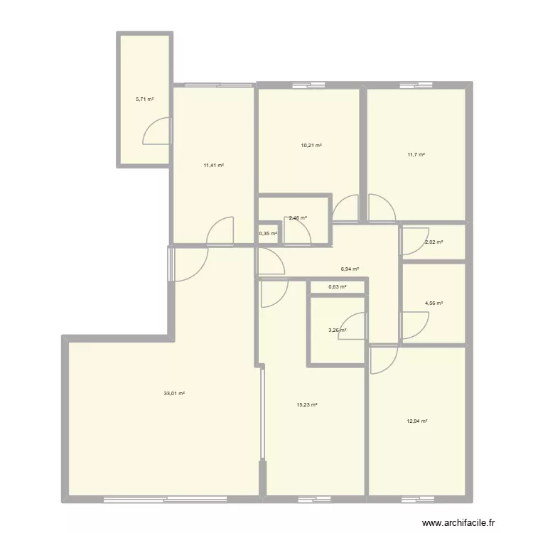Appart Parc Berger. Plan de 14  et 120 m²