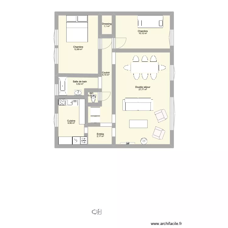 MONTRY. Plan de 