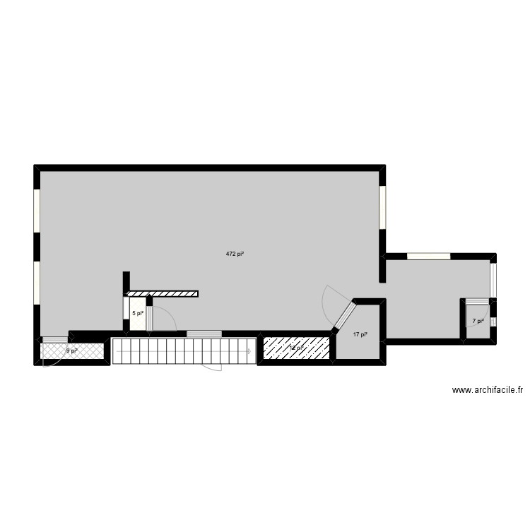 Plan du 3244. Plan de 6 pièces et 49 m2