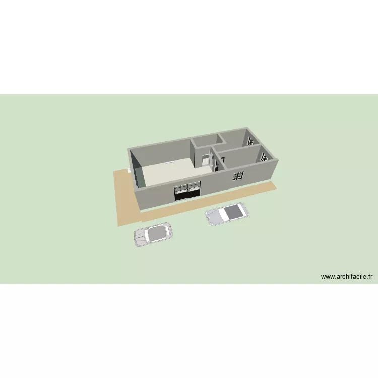 box. Plan de 4 Pièces et 61 m² box. Plan de 4 Pièces et 61 m²