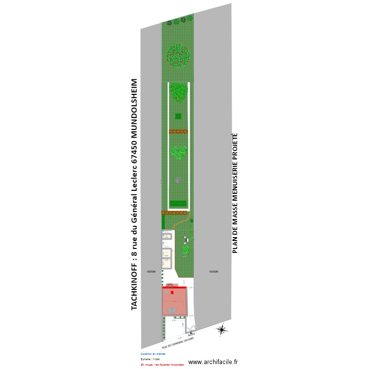 Plan de Masse Leclerc VELUX Escalier. Plan de 4 pièces et 94 m2