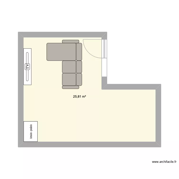 APPART FRONTONAS. Plan de 1 et 26 m² APPART FRONTONAS. Plan de 1 et 26 m²