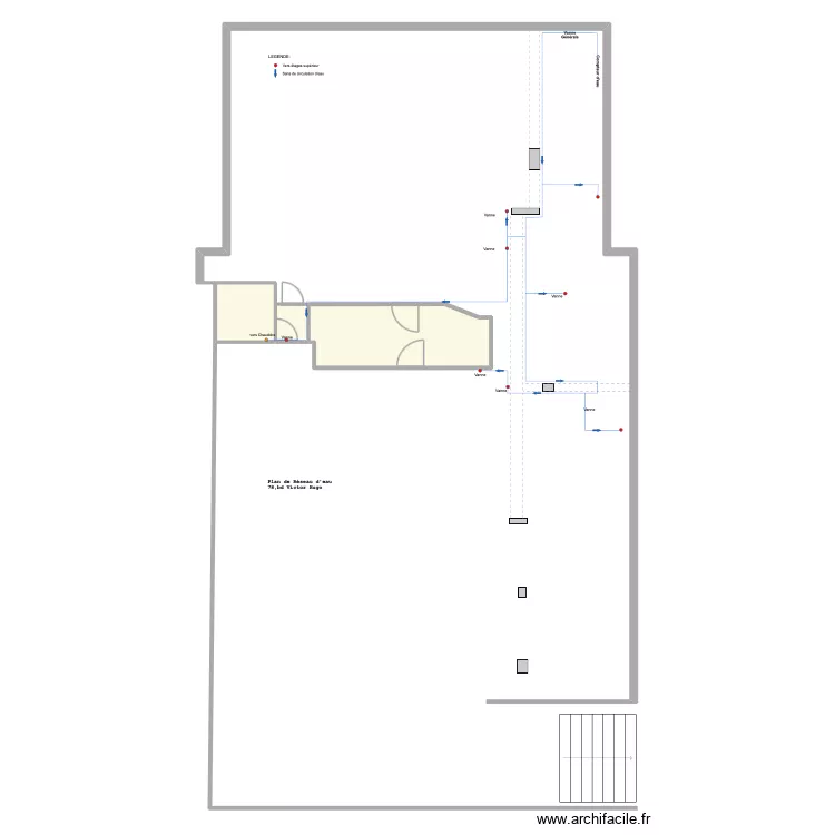 78, victor hugo. Plan de 3 et 21 m² 78, victor hugo. Plan de 3 et 21 m²