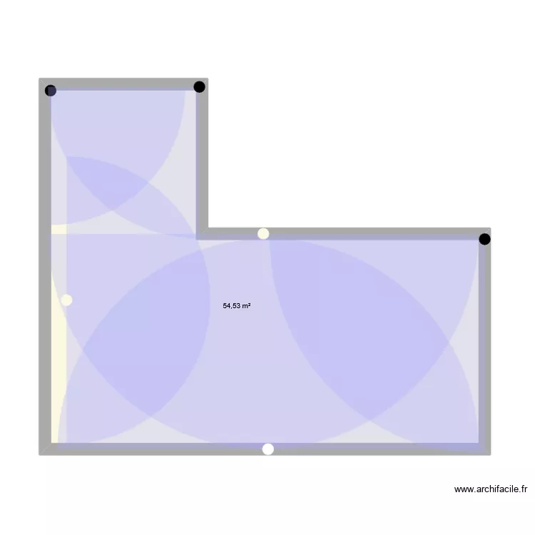 PLAN JARDIN 2. Plan de 1 et 55 m² PLAN JARDIN 2. Plan de 1 et 55 m²