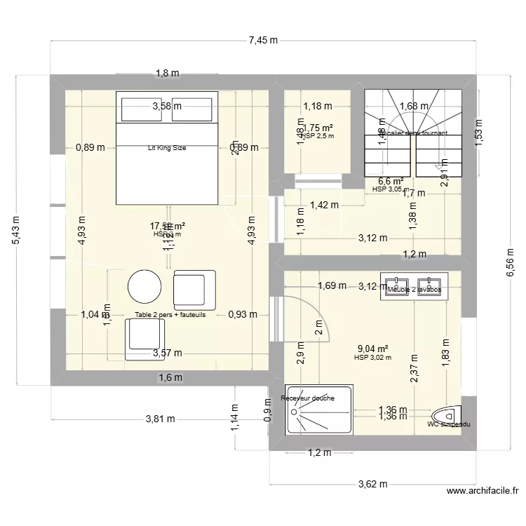 Station 2e bis. Plan de 4 et 35 m² Station 2e bis. Plan de 4 et 35 m²