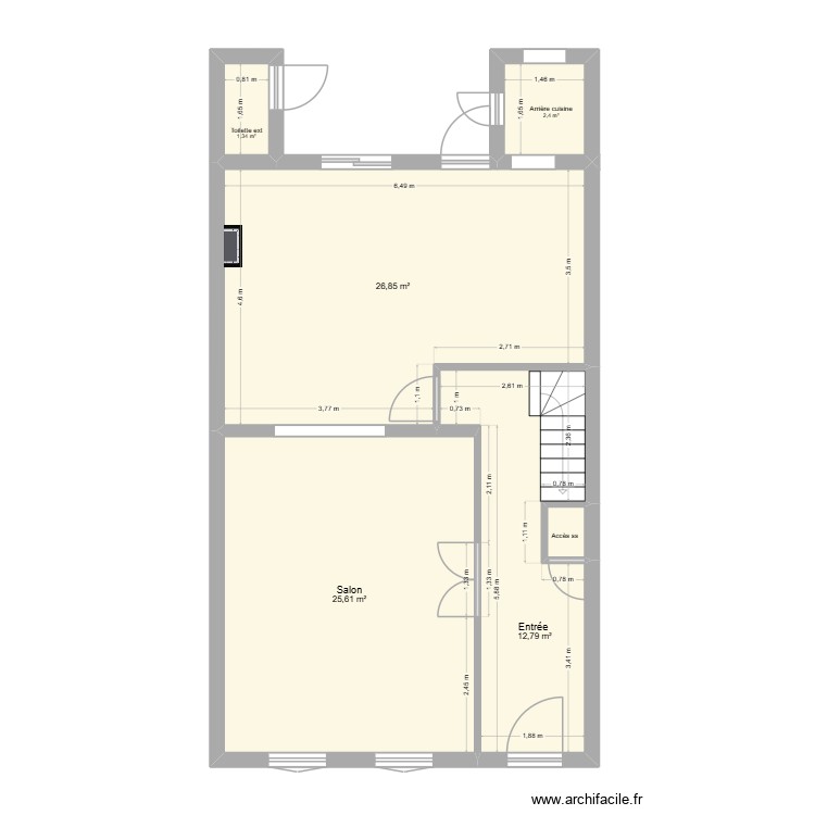 Caf new. Plan de 0 pièce et 0 m2