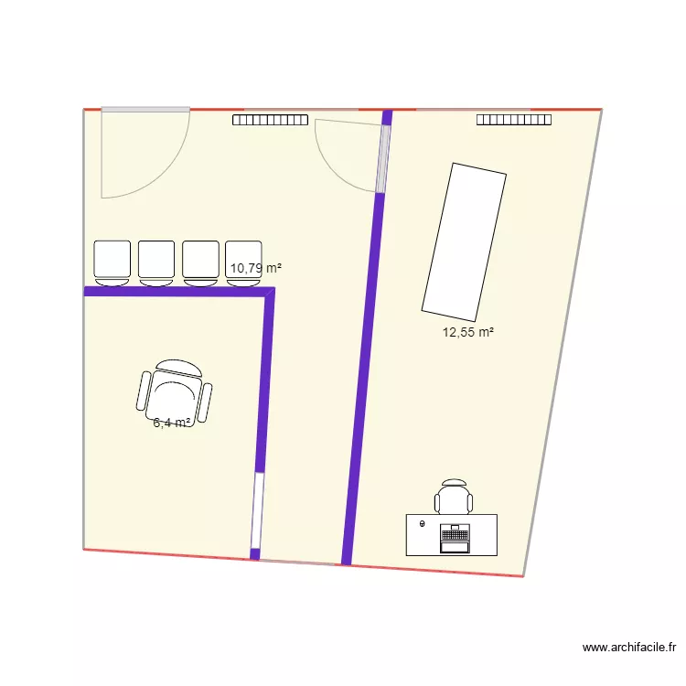 Salle Kiné. Plan de Salle Kiné. Plan de