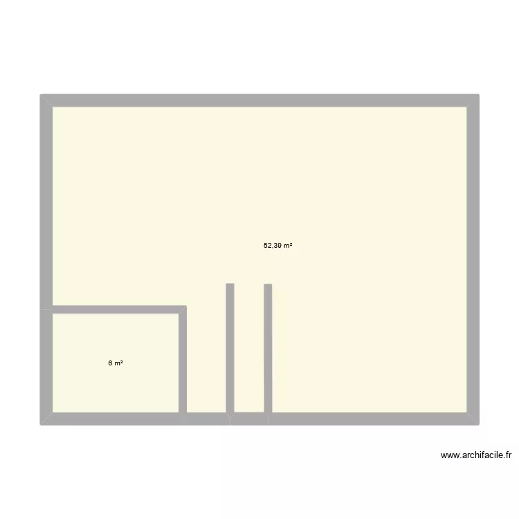 maison 3. Plan de 3  et 119 m²