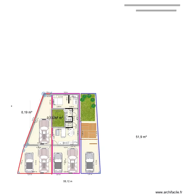 location 1er projet geometre. Plan de 