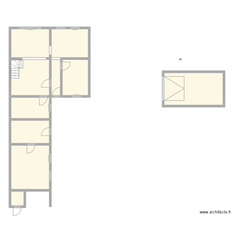 MADA - ST PIERRE LES ELBEUF. Plan de 24 pièces et 224 m2